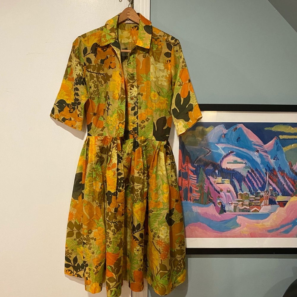 Vintage Bergdorf Goodman Label Dress ca. 1950s